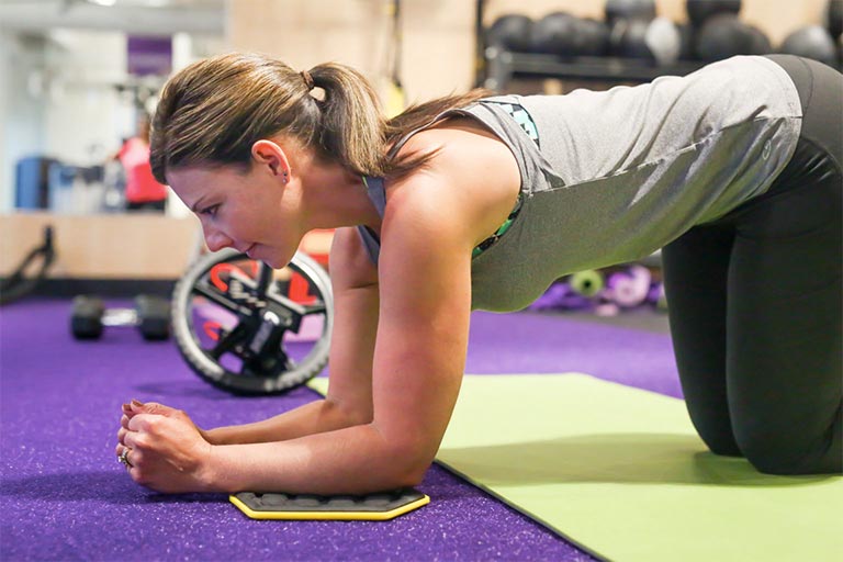 Woman doing plank