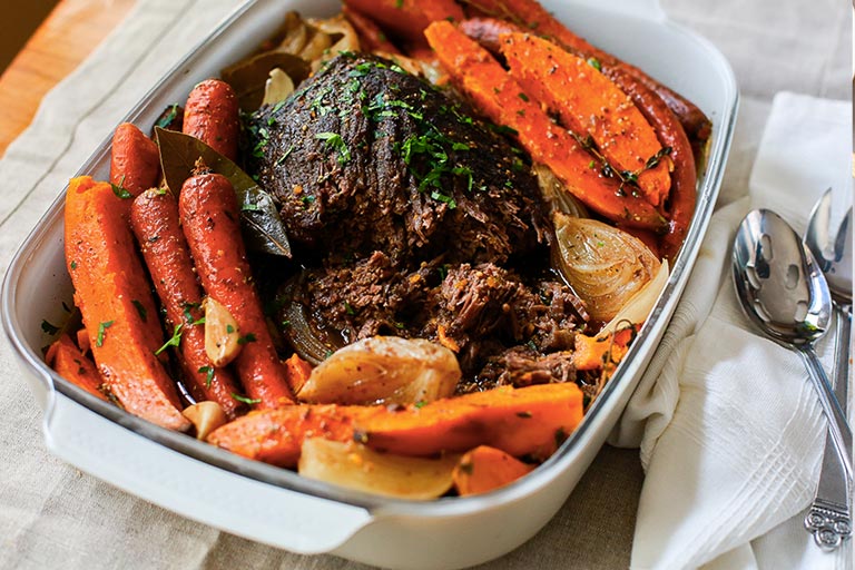Slow-Cooker Balsamic Beef Pot Roast
