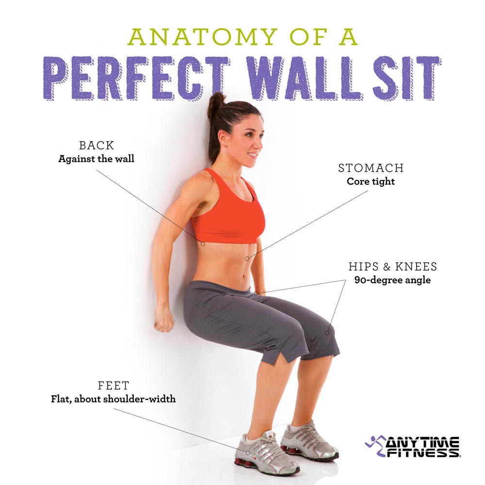 How To Do A Perfect Wall Sit &amp; Boost It - Anytime Fitness