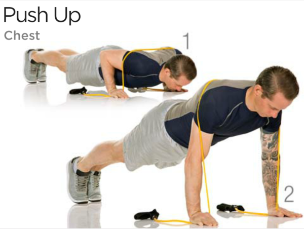 Push pull workout with resistance 2025 bands