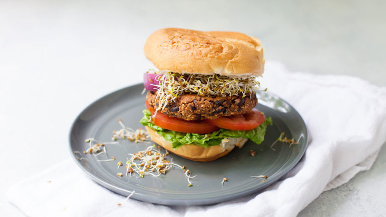 5-Ingredient Black Bean Burger