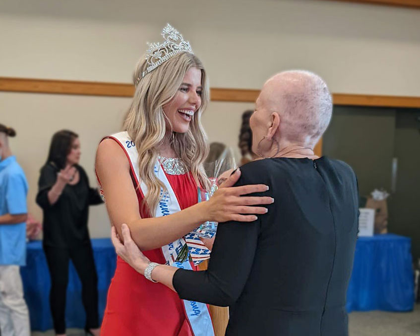 Shelby and her mom, Nancy, celebrating following the Miss Minnesota Strong pageant.