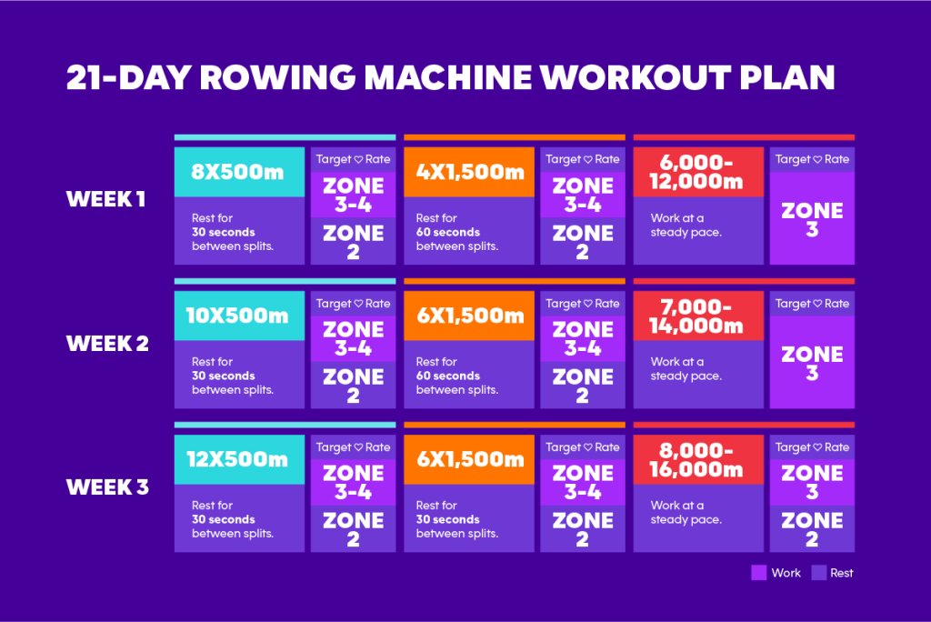 Beginner Rower Training Plan Rowing Machine Workout For Beginners VSJA