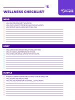 Wellness checklist.